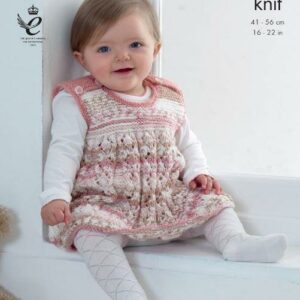 King Cole DK Knitting Pattern Jacket Pinafore Dress Tank Top Hat 4804