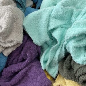 Assorted TOWELLING Fabric Material Waste Offcuts 1KG