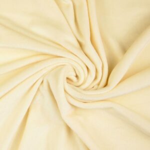 Squish Cuddle Fleece Velour Fabric Material OFF WHITE