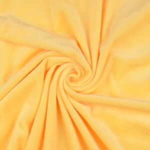 Squish Cuddle Fleece Velour Fabric Material SOFT YELLOW