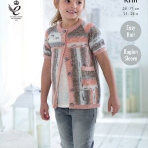 King Cole DK Easy Knit Knitting Pattern Cardigans 4784