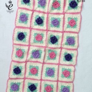 King Cole DK Crochet Pattern Floral Motif Blankets 4891
