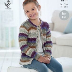 King Cole DK Easy Knit Knitting Pattern Cardigans 4781
