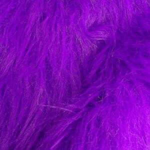 LONG Pile Fun Faux Fur Fabric Material - PURPLE
