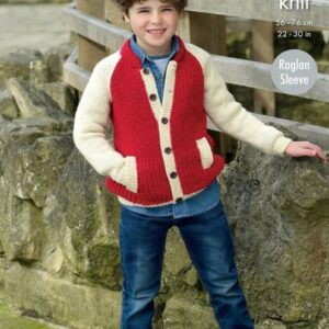 King Cole DK Knitting Pattern Jacket and Hoodie 4924