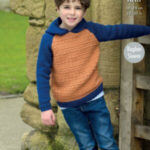King Cole DK Knitting Pattern Hoodie and Sweater 4922