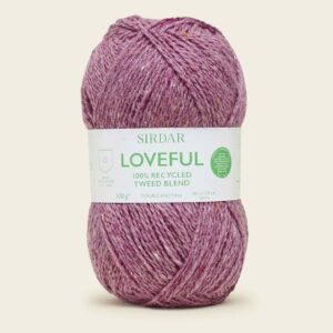 Sirdar Lovelful Recycled Tweed Blend DK Double Knitting Wool Yarn 100g Rosewood 206 - Image 1