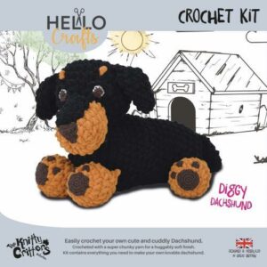 Knity Critters Crochet Kit Diggy Dachshund KC616