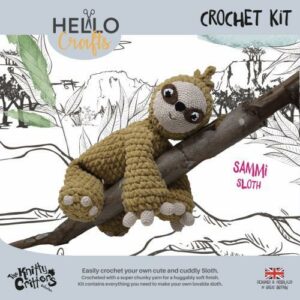 knitty Critters Crochet Kit Sammi Sloth KC606
