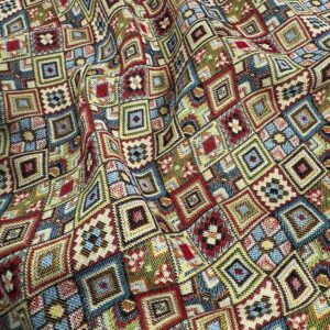 Cotton Woven Tapestry Upholstery Fabric Material MERIDA