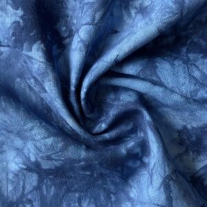 Tie Dye Linen Rayon Dressmaking Fabric Material DENIM