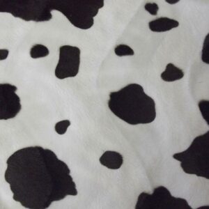 Faux Fur Pony Skin Velboa Fabric Material BROWN COW