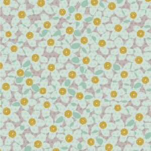 DIS Soft Shell 3-LAYER Waterproof Fabric Material LOVELY FLOWERS - GREY