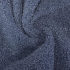 Faux Fur SHERPA FLEECE Sheepskin Fabric Material - CASHMERE BLUE