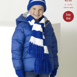 King Cole DK Knitting Pattern Scarf Snood Hats and Mitts 5266