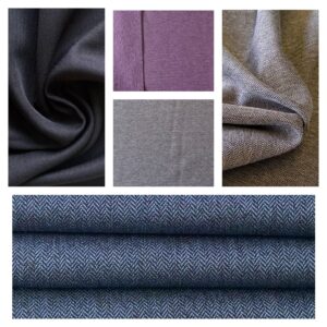 Herringbone Tweed Suiting Fabric Material