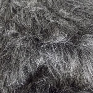 LONG Pile Fun Faux Fur Fabric Material - DARK GREY