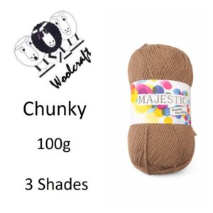 Majestic Chunky Knitting Wool Yarn 100g