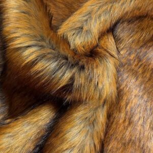 LONG Pile Fun Faux Fur Fabric Material - RAINBOW MIX