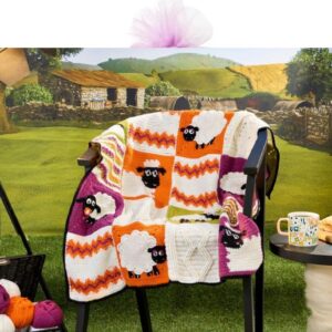 West Yorkshire Spinners Shaun the Sheep and the Patchwork Project Knitting Yarn Bundle 7 x 100g