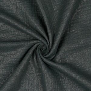 Glitter Double Gauze Fabric Material - DARK GREY