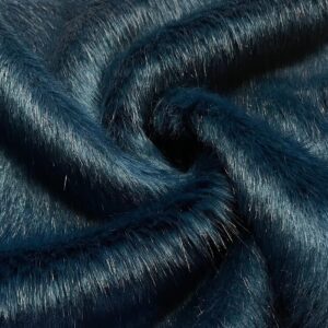 Super Luxury Faux Fur Fabric Material - PLUSH BLUE GEM