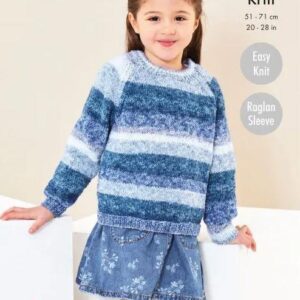 King Cole DK Easy Knit Knitting Pattern Cardigan and Sweater 5740