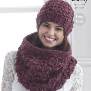 King Cole Super Chunky Knitting Pattern Accessories 5198