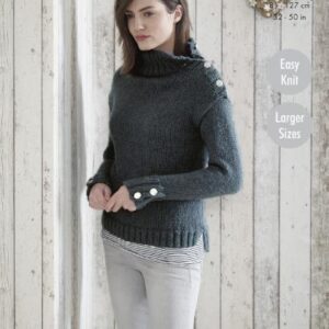 King Cole Chunky Easy Knit Knitting Pattern Sweaters and Hat 5178