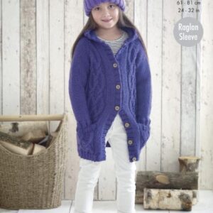 King Cole Chunky Knitting Pattern Jackets 5166