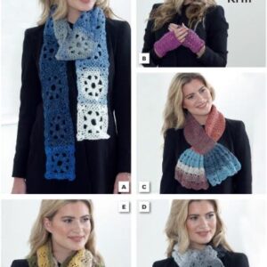 King Cole DK Crochet Pattern Accessories 5149