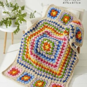 King Cole Super Chunky Crochet Pattern Blankets 6234