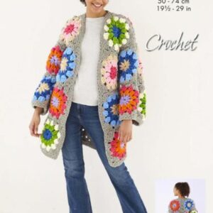 King Cole Super Chunky Crochet Pattern Coatigans 6233