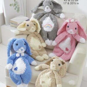 King Cole Super Chunky Knitting Pattern Snuggle Bunnies 9194
