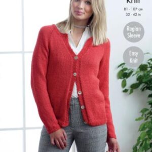 King Cole DK Easy Knit Knitting Pattern Cardigans 5024