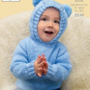 King Cole DK Knitting Pattern Baby Sweaters 1007