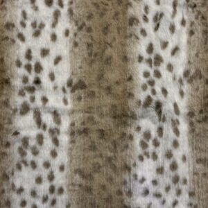 Super Luxury Faux Fur Fabric Material SAND LYNX
