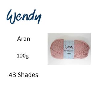 Wendy Supreme Aran Knitting Wool Yarn 100g
