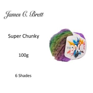 James C Brett Boom Super Chunky Knitting Wool Yarn 100g