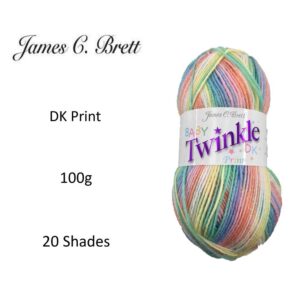 James C Brett Baby Twinkle Print DK 100G