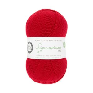 WYS Signature 4 ply Knitting Wool Yarn 100g 1000 Rouge