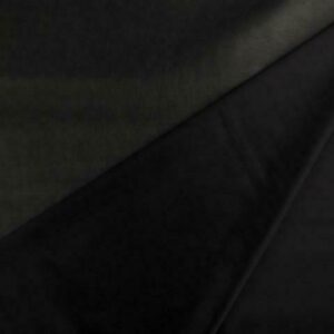 Stretchy PU Leather Cloth Upholstery Fabric Material BLACK