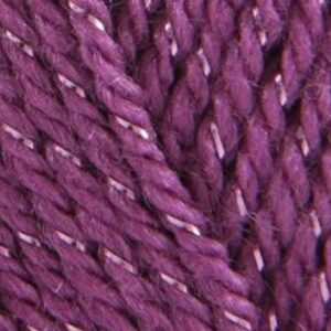 King Cole Glitz Double Knitting Yarn Wool 100g - 1725 Plum