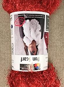 Schachenmay SMC Fun Scarf/Boa Wool/Knitting Yarn 150g Red 0030