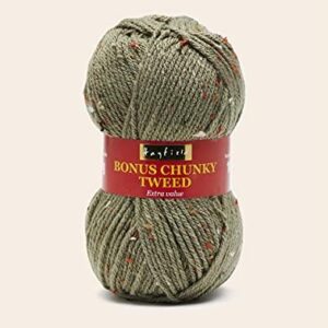 Hayfield Bonus Chunky Tweed, Sage (109), 100g by Sirdar