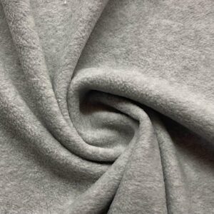 QUALITY Anti Pil Polar Fleece Fabric Material SILVER