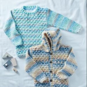 Sirdar Knitting Pattern - Supersoft Aran Rainbow Drops, Sweater Hooded Cardigan 2503