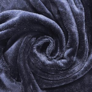 Plush Cuddle Fleece Fabric Material NAVY