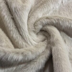 Super Luxury Faux Fur Fabric Material PLUSH OFF WHITE