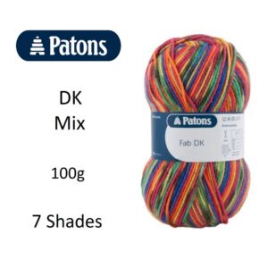 Patons Fab DK Double Knit Mix Knitting Wool Yarn 100g